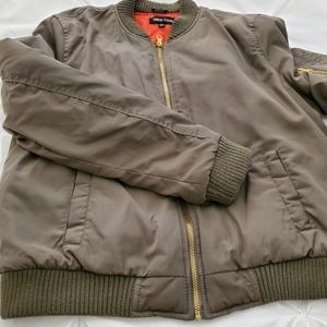 Green bomber jacket